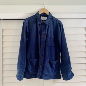 Corridor duck dyed indigo overshirt, size S